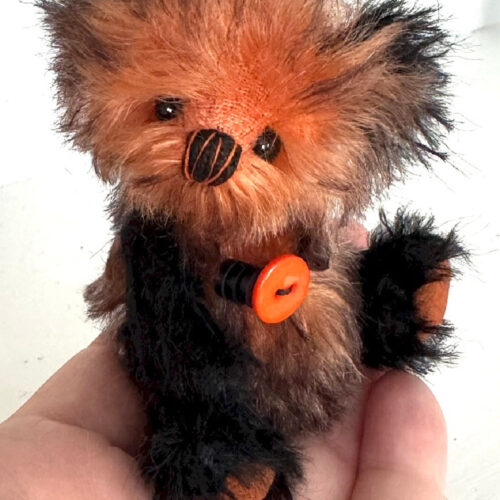 SOLD! Mischief - 4" Miniature Halloween Teddy Bear
