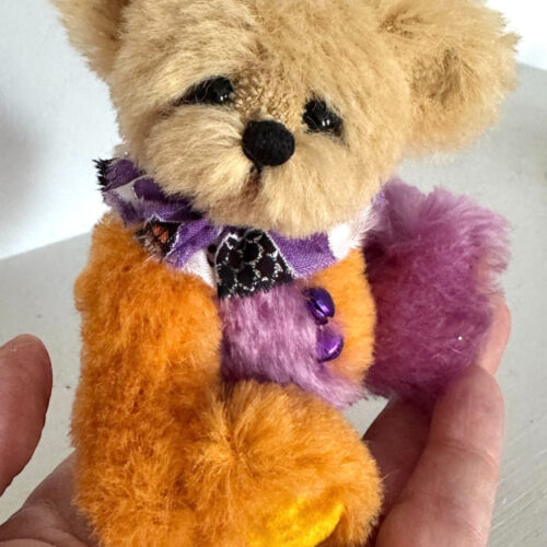 SOLD! Octobear - 4 3/4" Miniature Halloween Teddy Bear