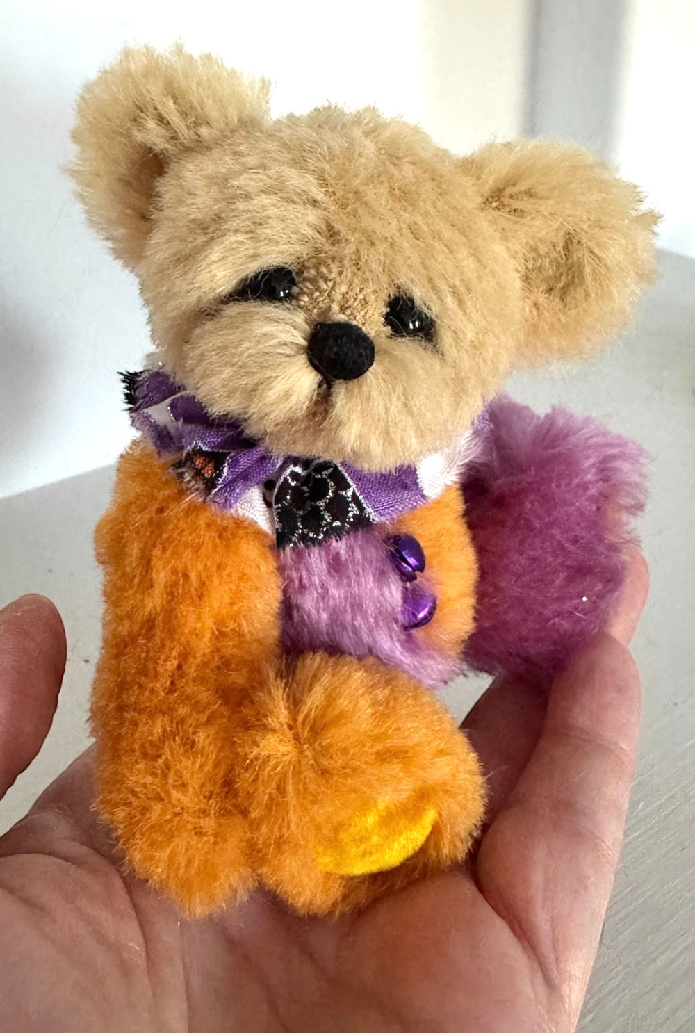 SOLD! Octobear - 4 3/4" Miniature Halloween Teddy Bear