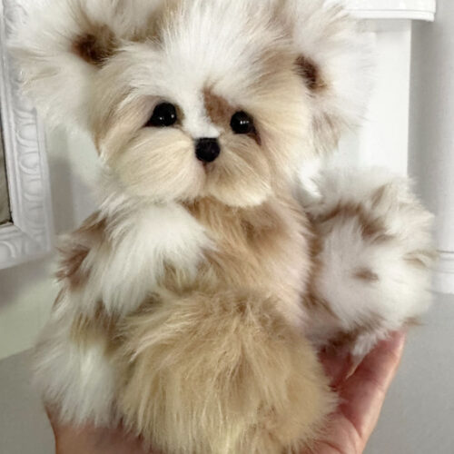 SOLD! Igloo - 8 1/2" Faux Fur Artist Teddy Bear