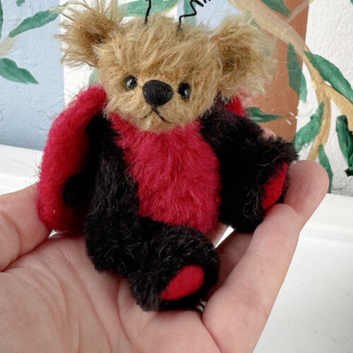 SOLD! Poppy - Miniature Lady Bug Teddy Bear