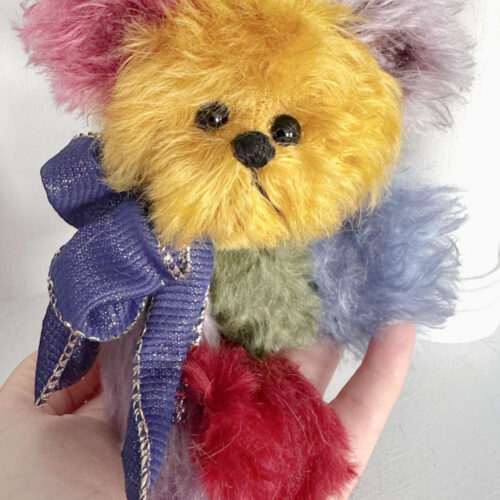 SOLD! Crayola- 6 3/4" Mohair Teddy Bear