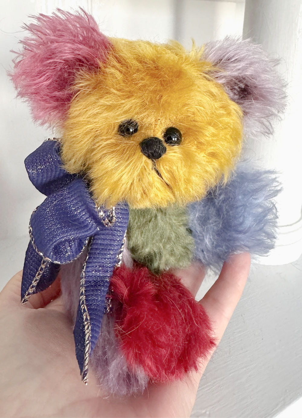 SOLD! Crayola- 6 3/4" Mohair Teddy Bear