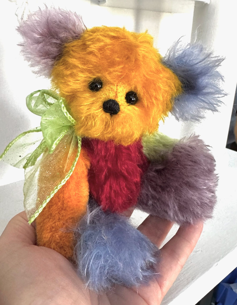 SOLD! Rubik - 6 3/4" Mohair Teddy Bear
