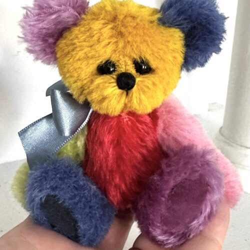 SOLD! Puzzle:  5”  Miniature Artist Teddy Bear