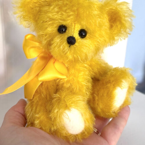 Dandelion - 6 1/2" Yellow Mohair Artist Teddy Bear